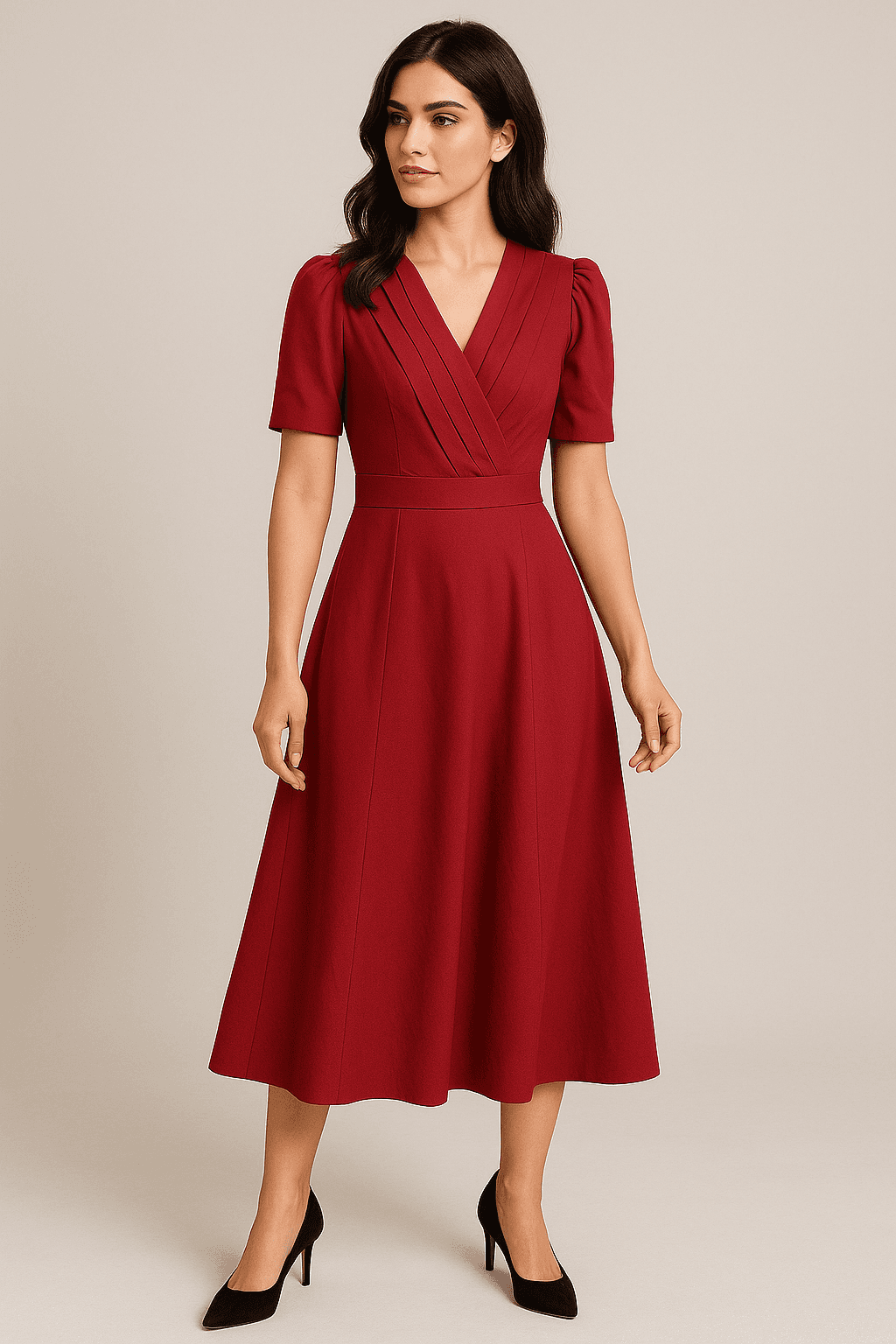 Black And Red Dress