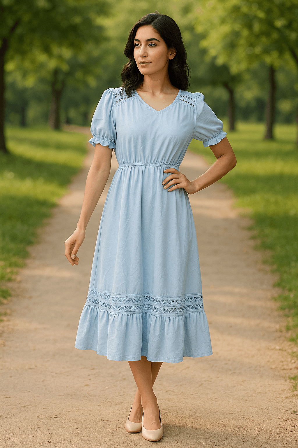 Peach Dress